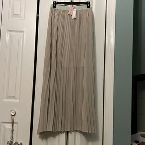 Philosophy pleated sheer long maxi skirt. New.Elastic waist.XS but runs big.